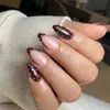 Le Fan Comércio Exterior Mais Vendido Arte de Unhas Unhas Postiças Ponto Branco Cruzado Mais Vendido Transfronteiriço Unhas Usáveis Pontas de Unha Pontas de Unha Usáveis