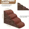 La Escalera para Mascotas Más Popular de Amazon para Perros para Subir y Bajar del Sofá Cama, Peldaños de Esponja, Pendiente, Escaleras para Gatos y Perros Pequeños