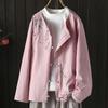 Top Bordado Guofeng Nuevo de Primavera para Mamá Chaqueta Cardigan de Algodón y Lino para Mujeres de Mediana Edad y Mayores Vestido Chino de Primavera Nuevo para Abuela