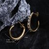 Pendientes de acero inoxidable de alta calidad Perla pendientes de otoño e invierno de aspecto caro fundición geométrica calientes pendientes todo-partido Moda