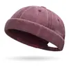 Novo Gorro de Algodão Lavado para Primavera e Outono para Casais, Chapéu Tang de Topo Macio Hip-Hop de Rua, Chapéu de Proprietário Versátil para Todas as Estações para Homens, Transfronteiriço