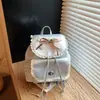 Bolso de Doble Hombro con Lazo para Niña Dulce para Mujer 2026 Nuevo de Moda con Textura Mochila Pequeña Diaria para Estudiante