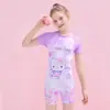 [Liquidación] Traje de baño para niños, de una sola pieza para niños, estilo nuevo, para niños mayores, equipo profesional de secado rápido para entrenamiento, al por mayor