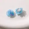 Novo Ornamento de Flor Colorida Iridescente de Contas Dopamina Patch DIY Brincos de Tarraxa Brincos Chaveiro Acessórios de Flor para Sapato
