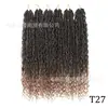 Peruca de fibra química europeia e americana, cabelo de crochê, cabelo trançado sujo, cabelo Goddess Faux Locs.