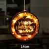 Luz Pendente de Abóbora LED para Halloween Transfronteiriça Festival Fantasma Hotel KTV Luz de Decoração Vitrine Loja Atmosfera de Halloween Luz de Ventosa
