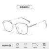 Gafas de alambre dorado estilo coreano para niñas con líneas y puntos pintados, gafas retro con bloqueo de luz azul para hombres con patillas caladas, modernas y versátiles, lote mixto