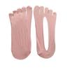 Calcetines de Cinco Dedos para Mujer en Primavera y Verano Malla Fina Transpirable Invisibles Tipo Calcetín Barco Boca Baja Calcetines de Dedos Separados Antideslizantes que No se Caen Calcetines Invisibles