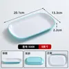 Plato rectangular de plástico para brochetas de barbacoa, vajilla de melamina, plato especial para restaurante de hot pot comercial con guarniciones