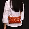 Nuevo Bolso Bandolera de Cuero de Vaca de Capa Superior Retro Hecho a Mano con Color Cuero Bolso de Pecho para Mujer Cuero Curtido Vegetal Bolso de Hombro a la Moda