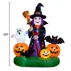 Suprimentos Infláveis de Festa de Halloween Transfronteiriços, Decorações de Jardim, Luzes de LED, Abóboras Brilhantes, Arcos Infláveis, Decorações Infláveis Personalizadas