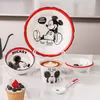 Set de Regalo de Vajilla para Comedor Individual Disney - Tazones, Platos, Tazas y Utensilios de Cerámica para Uso en Casa, Regalo de Inauguración de Casa de Alto Valor