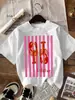 Camiseta Casual Oversized de Manga Curta com Estampa de Lagosta para Mulheres e Homens, Camiseta Divertida de Verão, Confortável e Respirável, Estilo Europeu e Americano