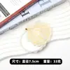 Espejo de Maquillaje de Acetato Fresco y Juvenil, Espejo de Concha, Espejo Portátil Sencillo, Joyería y Accesorios para el Cabello