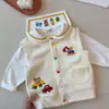 Chaleco de Ropa para Niños y Niñas de Primavera y Otoño Bebé Elegante Personalizado Marca de Moda Estilo Coreano Oso Bordado de Dibujos Animados Chaleco Cárdigan