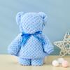 Toalla de Oso de Terciopelo Coral a Cuadros de Piña Souvenir Regalo Pequeño Toalla de Regalo Oso Regalo Práctico Toalla Absorbente Muñeco