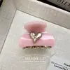 Grampo de Cabelo Presilha de Carta Coração Doce Coreana Design de Nicho Exquisito Presilha Tubarão Princesa Acessórios de Cabelo Adorno de Cabeça para Mulheres