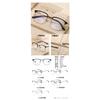 Gafas de Sol para Hombre Negocios Atmósfera Natural Cómodas Protección Ocular Hermosas Gafas con Mercancía Montura de Gafas de Moda Ceja de Titanio Semi 15006