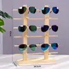Estante para Gafas Exhibidor de Piso Giratorio Mostrador de Gafas de Sol Espejo de Maquillaje Estante de Exhibición Espejo Comercial Engrosado