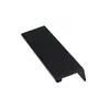 Manija Larga para Puerta de Armario de Ferretería Simple Manija de Cajón de Ángulo Recto Negro Americano Manija Lateral de Gabinete de Aleación de Aluminio