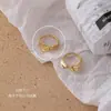 Anillos Selectos Transfronterizos para Mujer, Anillos de Moda Ins Trendy con Diseño de Nicho Exagerado Retro Personalizado, Populares a Nivel Nacional y en el Extranjero