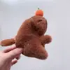 Celebridad de internet lindo capibara capibara colgante peluche juguete muñeca bolsa colgante llavero Muñeca Muñeca