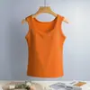 Camisole Esportiva em Formato de I para Mulheres com Bojos, Novo Estilo de Uma Copa, Top Base Emagrecedor para Usar por Cima e por Baixo