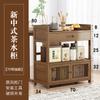 Mesa de centro, Gabinete lateral, Gabinete de almacenamiento estilo chino nuevo, Gabinete de almacenamiento de té, Sala de estar con almacenamiento de cajones, Carrito de té, Juego de té, Estante para té