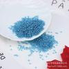 Direto da fábrica diy jóias frisado acessórios frisado prata 2mm contas de vidro artesanal material de ponto cruz
