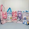 Bolsa de Mão Cartoon Kuromi Stitch Jiji Cinnamonroll Coração de Menina de Alto Valor Bolsa para Garrafa de Água Bolsa de Armazenamento à Prova d'Água