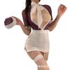 Lencería Sexy Sexi Azafata Secretaria Ol Juego de Rol Falda de Cadera Uniforme Apasionado Sin Quitarse Estilo Pura Pasión Pijama