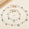Joyería Popular Transfronteriza Europea y Americana, Collar de Cristal Dopamina Dulce, Cadena para Clavícula, Pulsera, Accesorio para el Cuello de Mujer, Accesorio de Moda