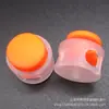 Fornecimento spot fivela de mola de plástico de furo duplo cor dupla transparente fivela de mola cogumelo combinação de cores fivela de corda elástica bagagem