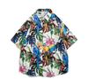 Camisa floral de manga curta Estilo Praia Ilha de Hainan Porto Sanya Xia Wei Estilo Viagem Tailândia Jaqueta Casual Solta Masculina