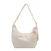 Bolsa Feminina de Nylon Nova Transfronteiriça Atacado, Bolsa Transversal Feminina, Cor Sólida, Versátil, Casual, Bolsa de Ombro Leve, Bolsa Feminina para o Dia a Dia