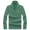 Camisa Polo Casual de Manga Larga Bordada para Hombre Tucán/Pájaro Carpintero Estilo Coreano Tendencia Otoño Nueva Llegada