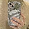 Funda de Teléfono Móvil Chao Brand Oso Violento Manzana 16promax iPhone15 Espejo 14 Crema Galvanizado 13 Silicona 12 Suave