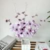 Nuevo mango de viga de 5 horquillas simulación dalihua hogar Flor flor hecha a mano decoración arreglo floral decoración de sala de estar sentido de la atmósfera flor artificial