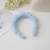 Diadema con esponja giratoria transfronteriza de Amazon para Europa y América, banda para el cabello con parte superior craneal alta, banda para el cabello, maquillaje facial, banda para el cabello con diseño de nube, accesorios para el cabello