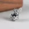 Collar de Latón Estilo Antiguo con Hoja de Loto y Flor de Loto para Mujer, Quemador de Incienso, Decoración para el Hogar, Adorno Hueco de Escritorio, Artículos de Cobre, Pequeño Quemador de Incienso de Cobre Puro