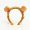 Tiara Fofa de Orelha de Leão Headband de Animal de Pelúcia Adereços para Performance e Fotos Grampo de Cabelo Acessórios de Cabeça para Crianças