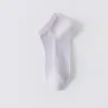 Calcetines Cortos de Algodón Puro para Mujer, Antideslizantes, Talón Antideslizante, Calcetines de Verano Finos Tipo Barco, Calcetines Cortos Sin Costuras con Suela de Masaje para Mujer