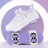 Zapatos de Patín para Niñas al por Mayor, Patines de Doble Fila de Cuatro Ruedas, Zapatos Deportivos de Ocho Ruedas de Doble Uso para Niños, Patines Baratos para Niñas