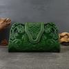 Nuevo Bolso de Mano Retro en Relieve para la Noche Bolso de Celebridad de Gama Alta de Cuero Genuino Bolso para Vestido de Noche Cheongsam Bolso de Axila para Banquetes