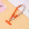 Cordão Colorido Trançado à Mão Chaveiro de Pelúcia Acessórios Pingente de Telefone de Nylon Chaveiro Mosquetão Venda por Atacado