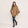 Capa feminina mais vendida da Amazon, novo xale de pelúcia com gola redonda e gola de pele, versátil para uso nas ruas na Europa e América