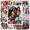120 Adesivos de Menina Coreana Katseye Kpop Star Mercadoria para Diários, Garrafas de Água, Skateboards, Capas de Celular, Adesivos à Prova d'Água