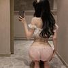 Novo bordado mulheres sexy renda malha cuecas mulheres cintura baixa translúcido sexy tentação hip cuecas