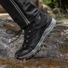 Populares zapatos de senderismo para exteriores de talla grande de comercio exterior europeo y americano, zapatillas deportivas para hombre, zapatos de trekking acolchados para acampada al aire libre transfronterizos Temu