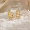 Novos Brincos de Espiga de Trigo Pequenos Exquisitos com Design de Nicho Moderno para Mulheres, Brincos Elegantes de Verão Acessórios Versáteis